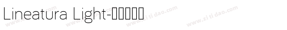 Lineatura Light字体转换
